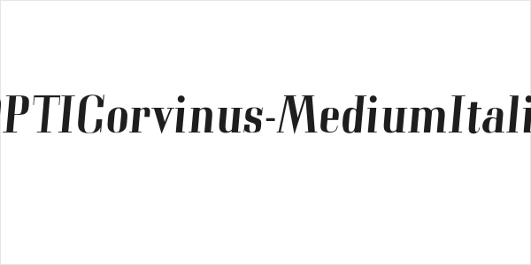 OPTICorvinus-MediumItalic Logo
