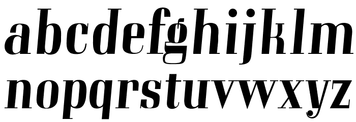 OPTICorvinus-MediumItalic Font LOWERCASE
