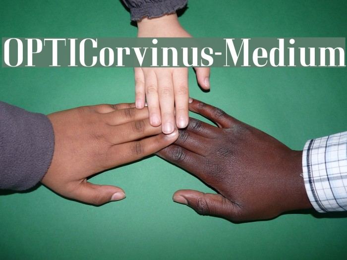OPTICorvinus-Medium Font examples