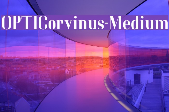 OPTICorvinus-Medium Font examples