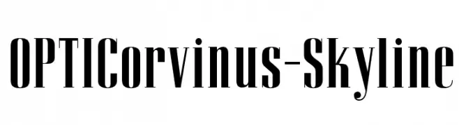 OPTICorvinus-Skyline  नि: शुल्क फ़ॉन्ट्स डाउनलोड