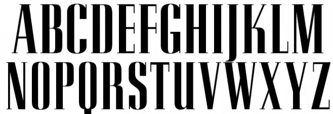 OPTICorvinus-Skyline Schriftart Groß