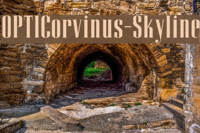 OPTICorvinus-Skyline Font examples