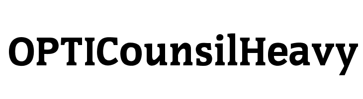 OPTICounsilHeavy Font