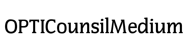 OPTICounsilMedium Font