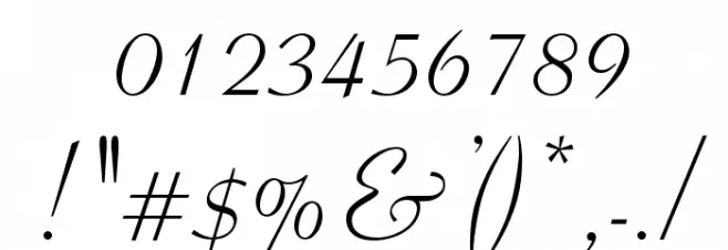 OPTICoyonet Font OTHER CHARS