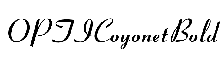 OPTICoyonetBold Font
