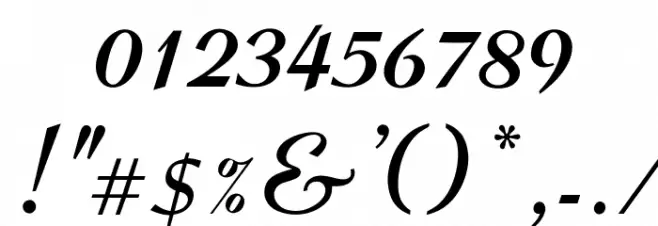 OPTICoyonetBold Font OTHER CHARS