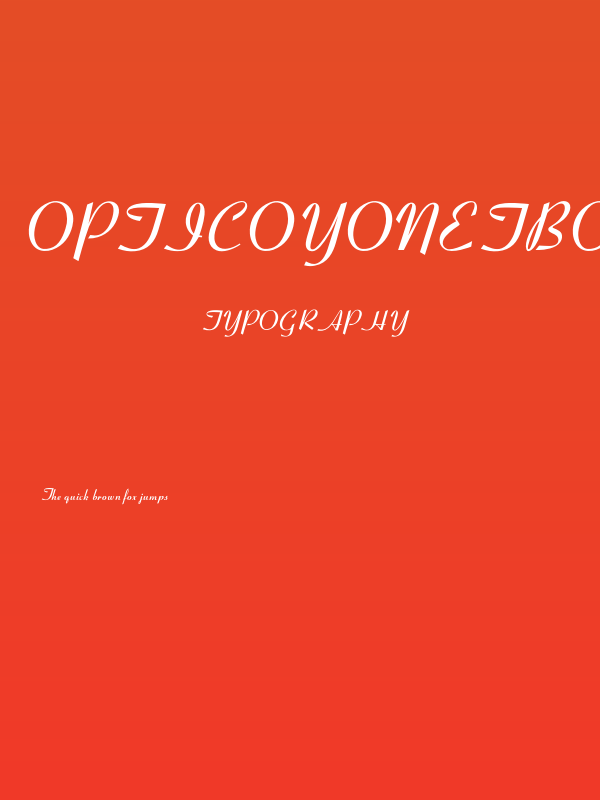 OPTICoyonetBold Poster