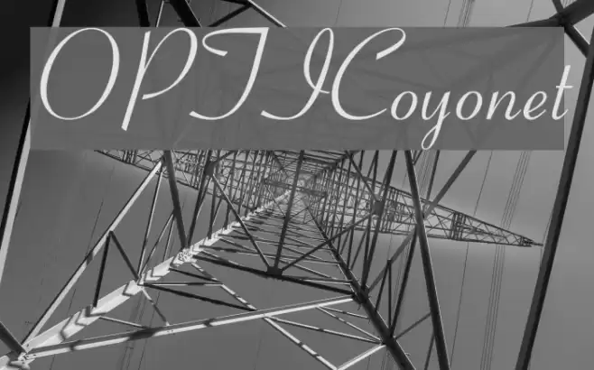 OPTICoyonet Font examples