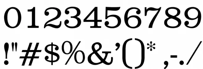 OPTICrawClarendon-Book Font OTHER CHARS