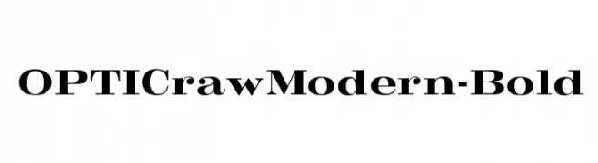 OPTICrawModern-Bold  Fuentes Gratis Descargar