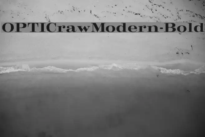 OPTICrawModern-Bold Font examples