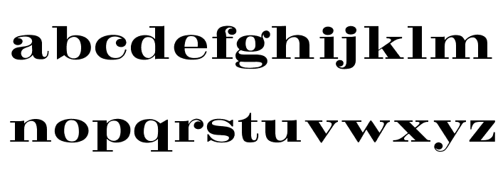 OPTICrawModern-Bold Font LOWERCASE