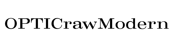 OPTICrawModern Font