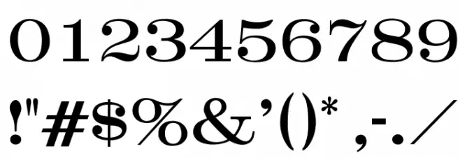 OPTICrawModern Font OTHER CHARS