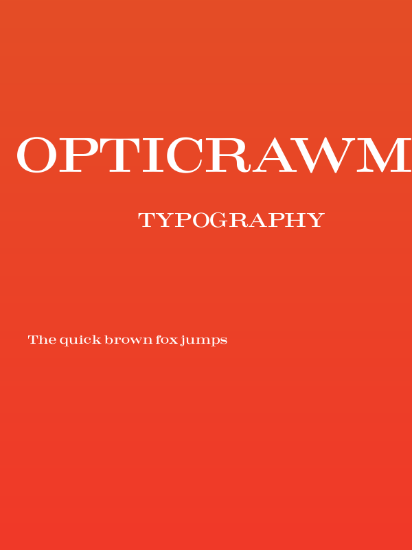 OPTICrawModern Poster