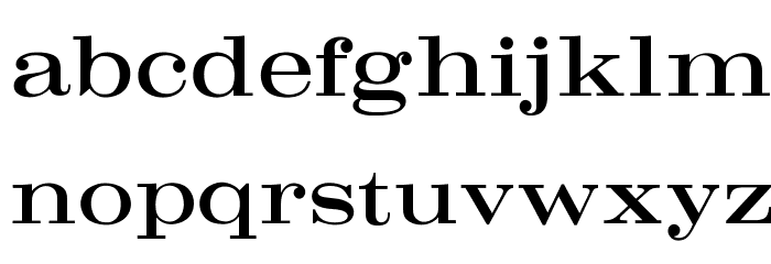OPTICrawModern Font LOWERCASE