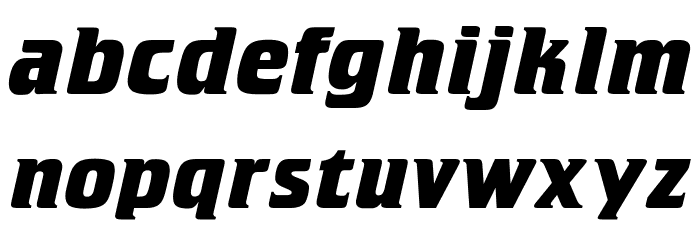 OPTICristeta-BoldItalic Font LOWERCASE