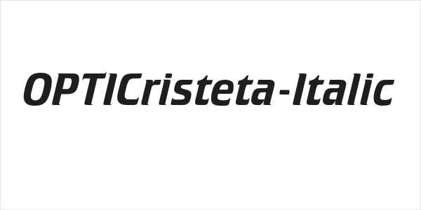 OPTICristeta-Italic Logo