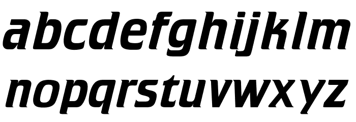 OPTICristeta-Italic Font LOWERCASE