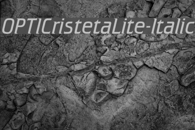 OPTICristetaLite-Italic Font examples