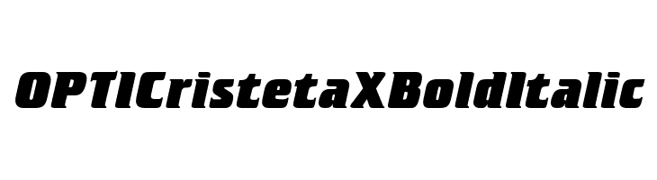 OPTICristetaXBoldItalic Font