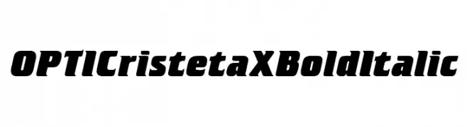 OPTICristetaXBoldItalic  Free Fonts Download