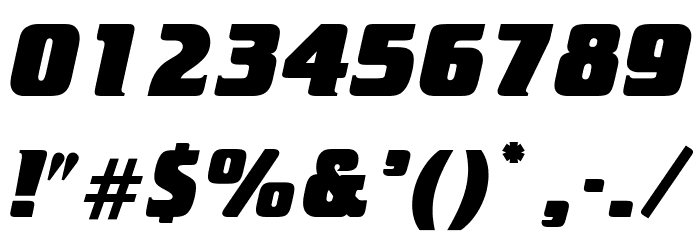 OPTICristetaXBoldItalic Font OTHER CHARS