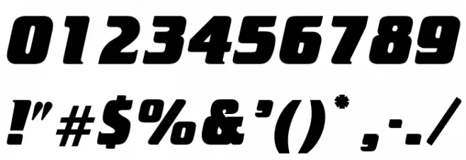 OPTICristetaXBoldItalic Font OTHER CHARS