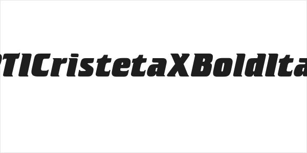 OPTICristetaXBoldItalic Logo