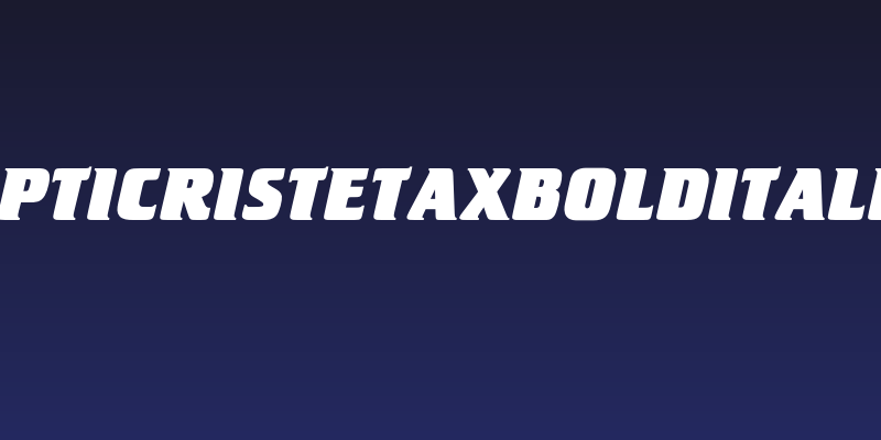 OPTICristetaXBoldItalic Social Header