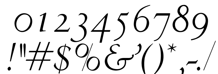 OPTICubaLibre-Italic Font OTHER CHARS