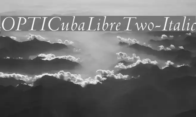 OPTICubaLibreTwo-Italic  examples