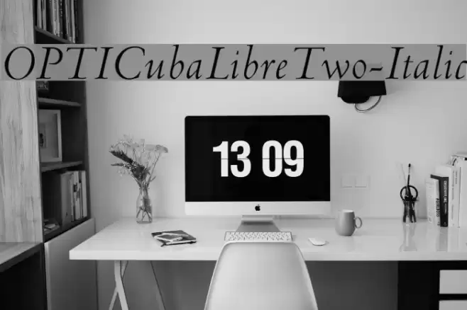 OPTICubaLibreTwo-Italic  examples
