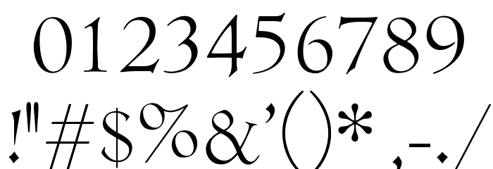 OPTICubaLibreTwo Font OTHER CHARS
