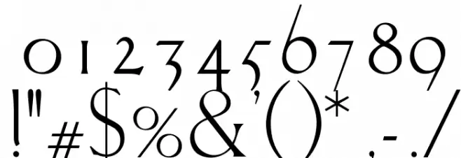 OPTICuento Font OTHER CHARS