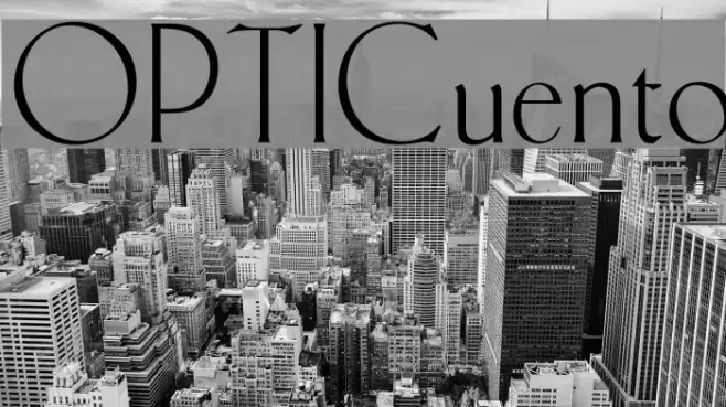 OPTICuento Font examples