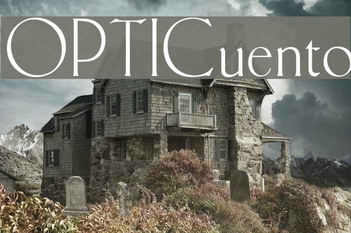 OPTICuento Font examples