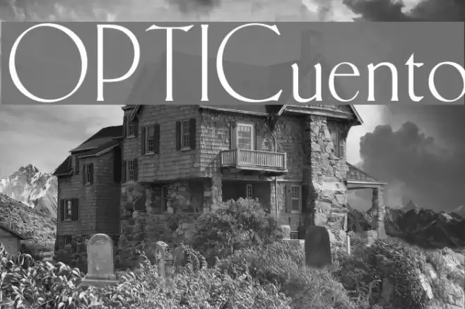OPTICuento Font examples