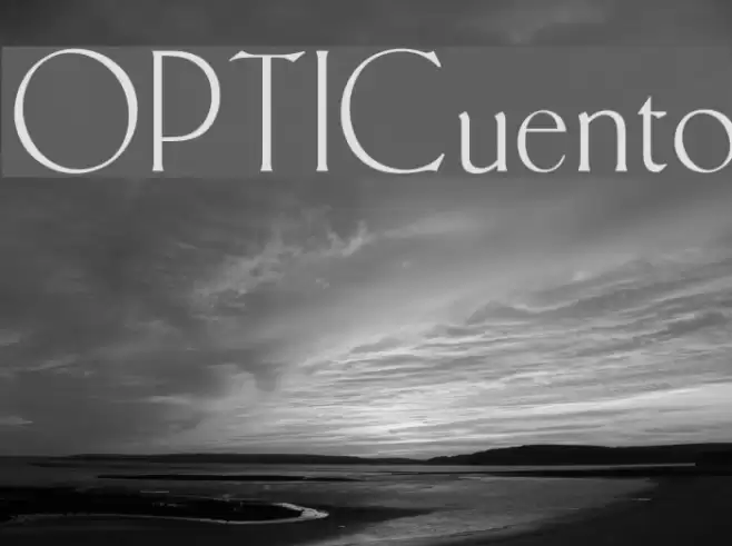 OPTICuento Font examples