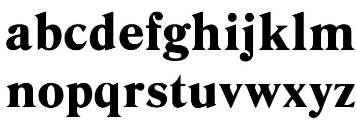 OPTIDanley-Bold Font LOWERCASE