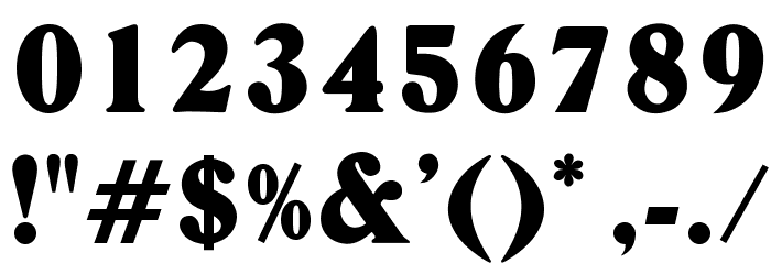OPTIDanley-ExtraBold Font OTHER CHARS