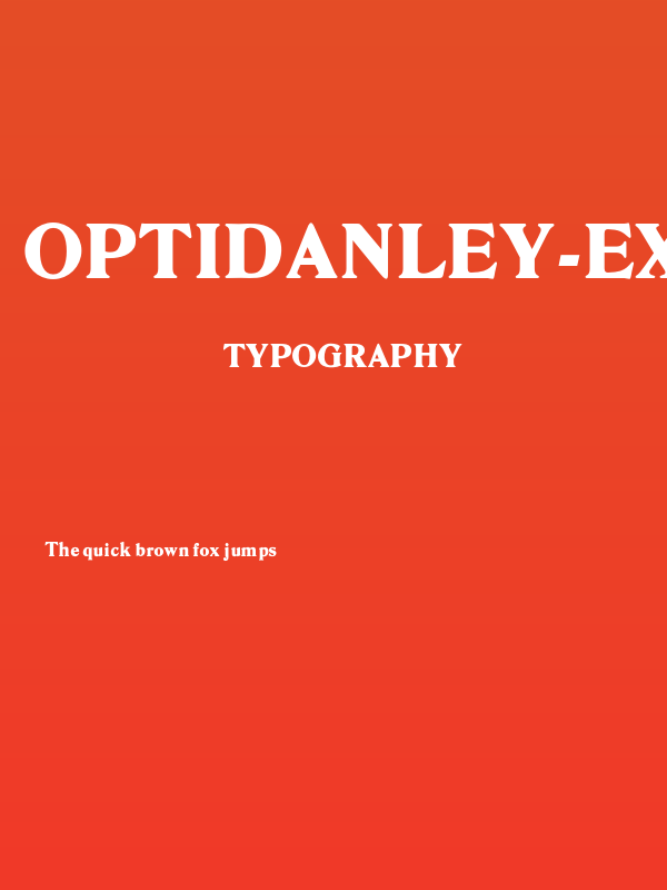 OPTIDanley-ExtraBold Poster