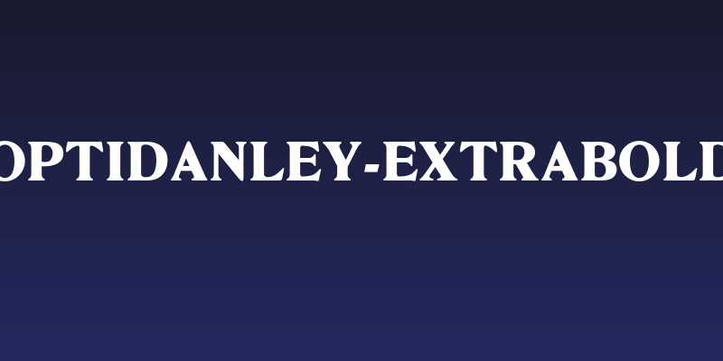 OPTIDanley-ExtraBold Social Header