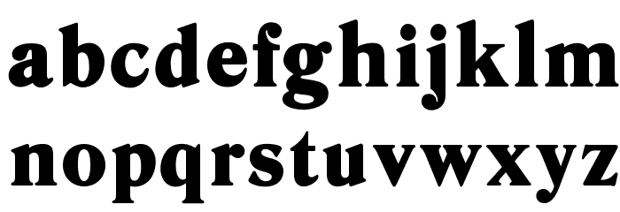 OPTIDanley-ExtraBold Font LOWERCASE