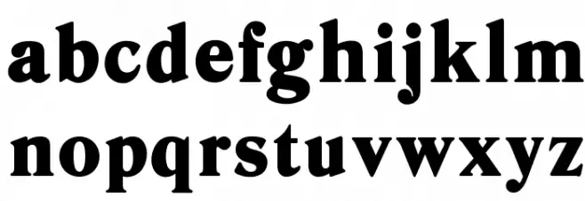 OPTIDanley-ExtraBold Schriftart Kleinbuchstaben