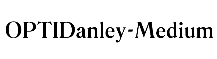 OPTIDanley-Medium Font