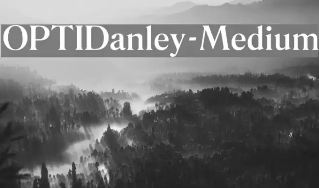 OPTIDanley-Medium Font examples