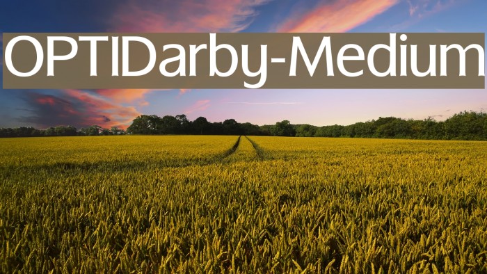 OPTIDarby-Medium Font examples